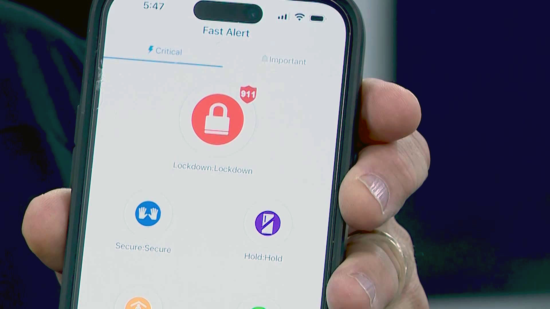 The CrisisGo smartphone app allows the Canyons School District to send emergency alerts.