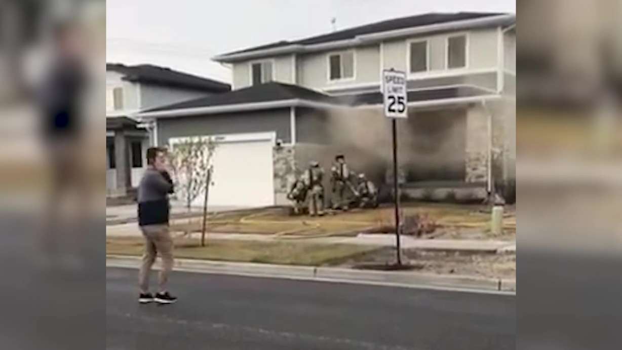 Ashley Sylvia’s Bluffdale home was destroyed by fire in 2017. The fire was started by a hoverboard.