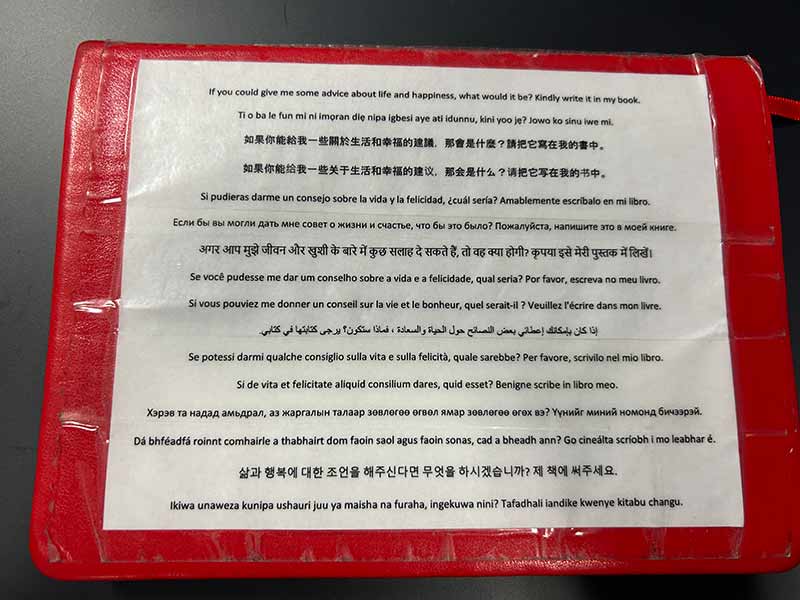 The back cover of Engmann’s red book.