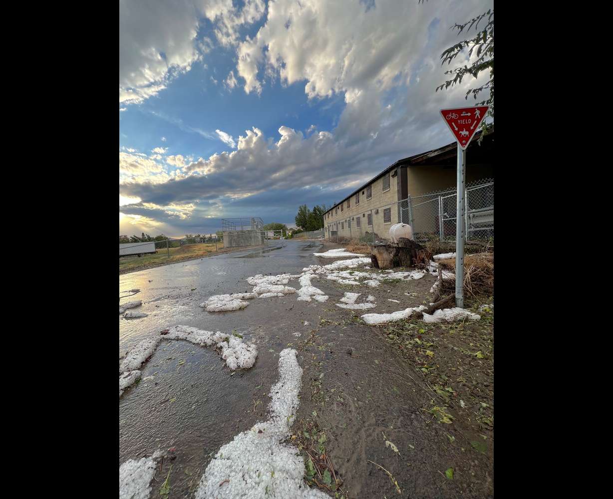 The Murdock Canal Trail is pictured after a severe thunderstorm tore through Utah County on Aug. 13.