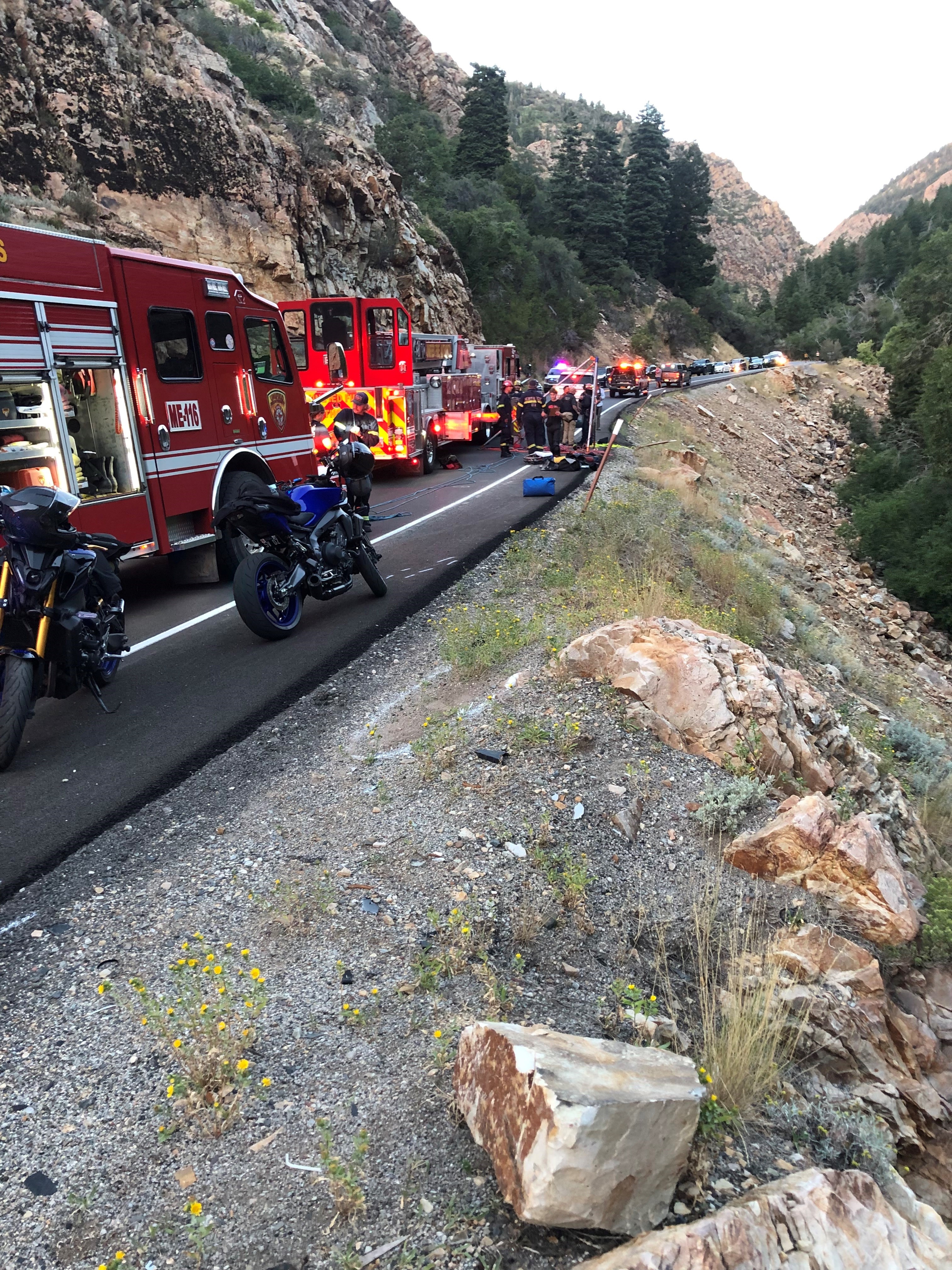 A motorcyclist is critically injured after crashing in Big Cottonwood Canyon.