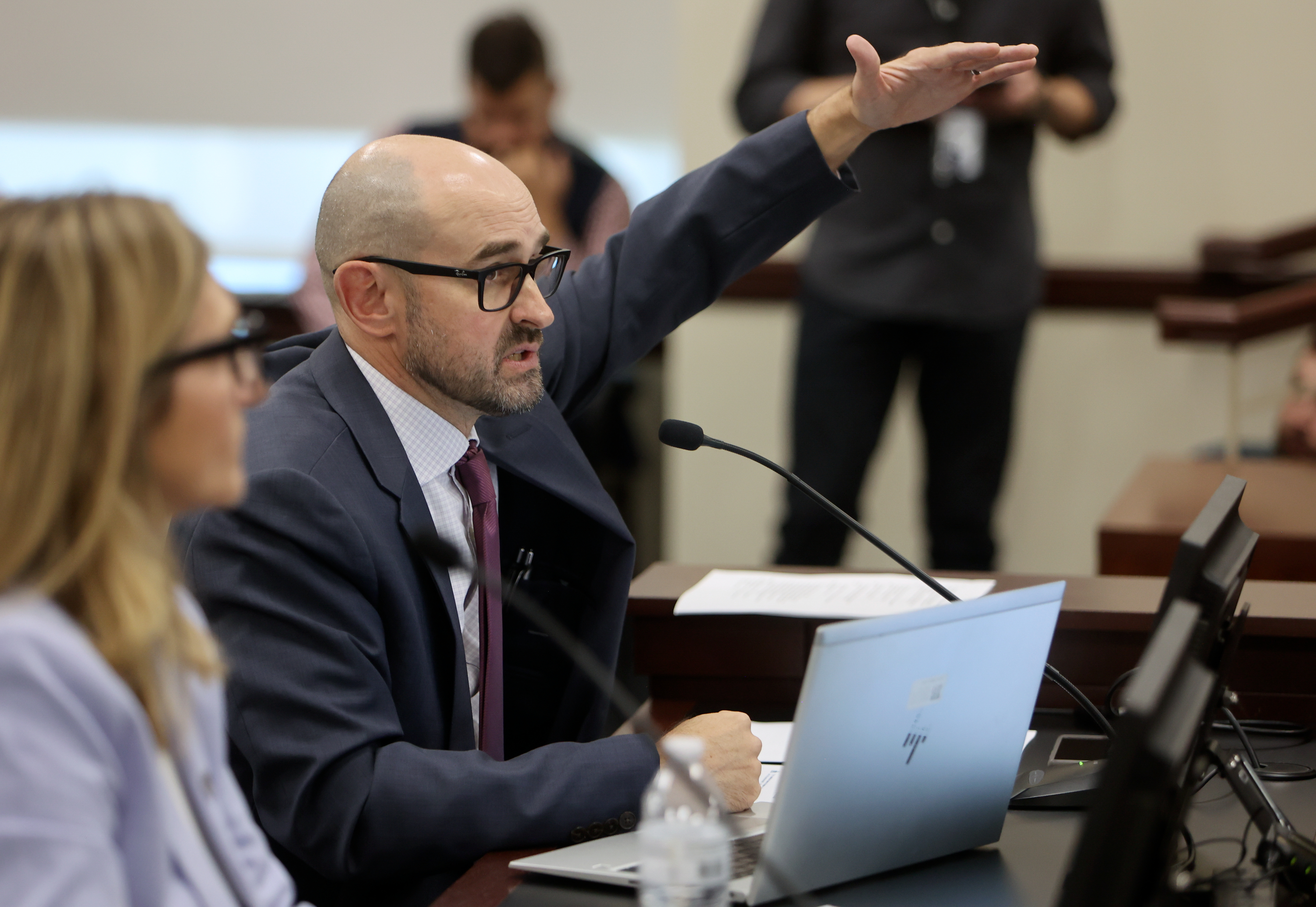 Jeff Shumway, Utah Office of Professional Licensure Review director, talks about changing cosmetology licensing during a special Utah legislative session in the Senate Building in Salt Lake City on Wednesday.