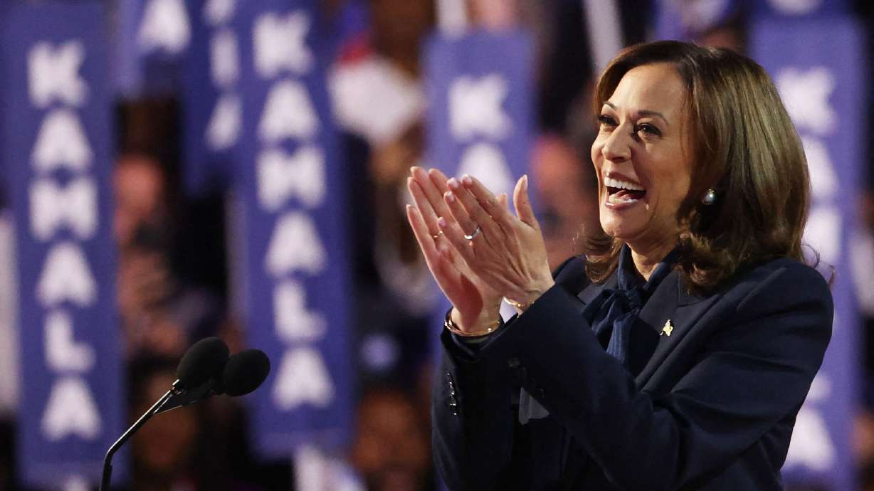 Vice President Kamala Harris formally accepted her party's nomination for president on Thursday with a rousing call to end the war in Gaza and to fight tyranny around the world.