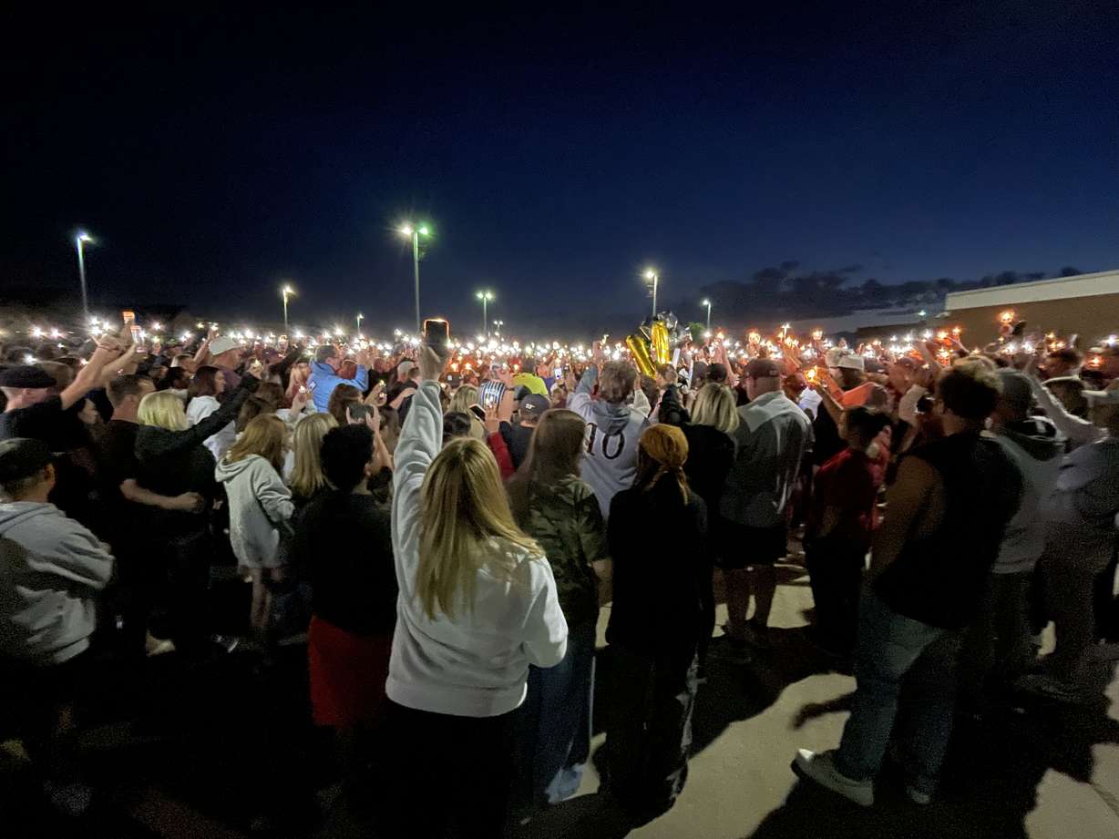 Friends and family honored the life of 16-year-old Kian Hamilton at a candlelight vigil on Sunday in Sandy.