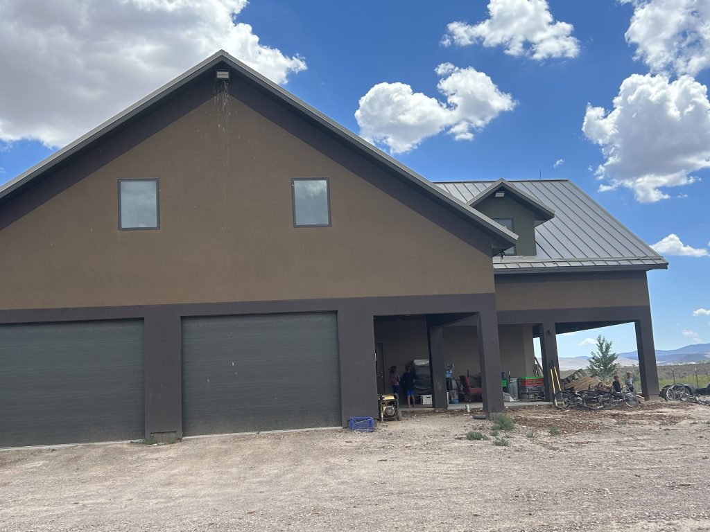 The home of the Bryson and Ruth Seegmiller family in Beryl on June 26. A judge on Friday gave the family until Wednesday to raise nearly half a million dollars, or risk losing their home.