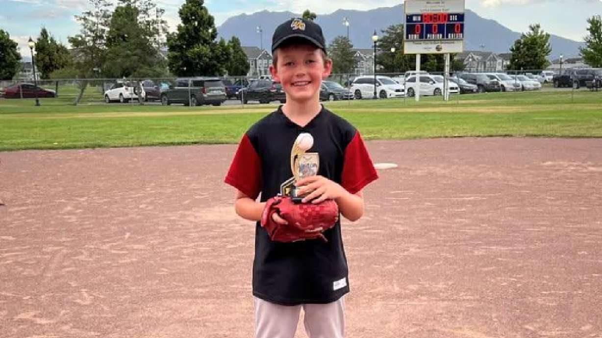 Dom Boudrero, 10, was hit and killed by a vehicle while riding his bicycle in Clearfield on Saturday.