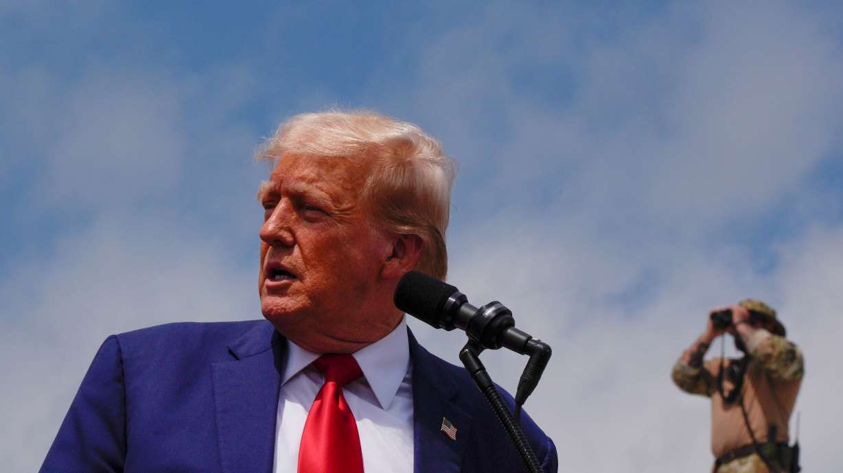 Republican presidential nominee former President Donald Trump speaks in Asheboro, N.C., Aug. 21. A new poll gauges Utahns' views on aging and the presidency.