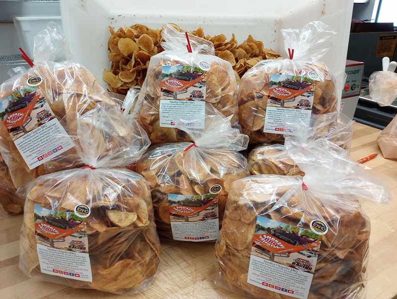Smokin’ Chipotle BBQ Chips made at Atomic Potato Chip Company in Arco, Idaho.
