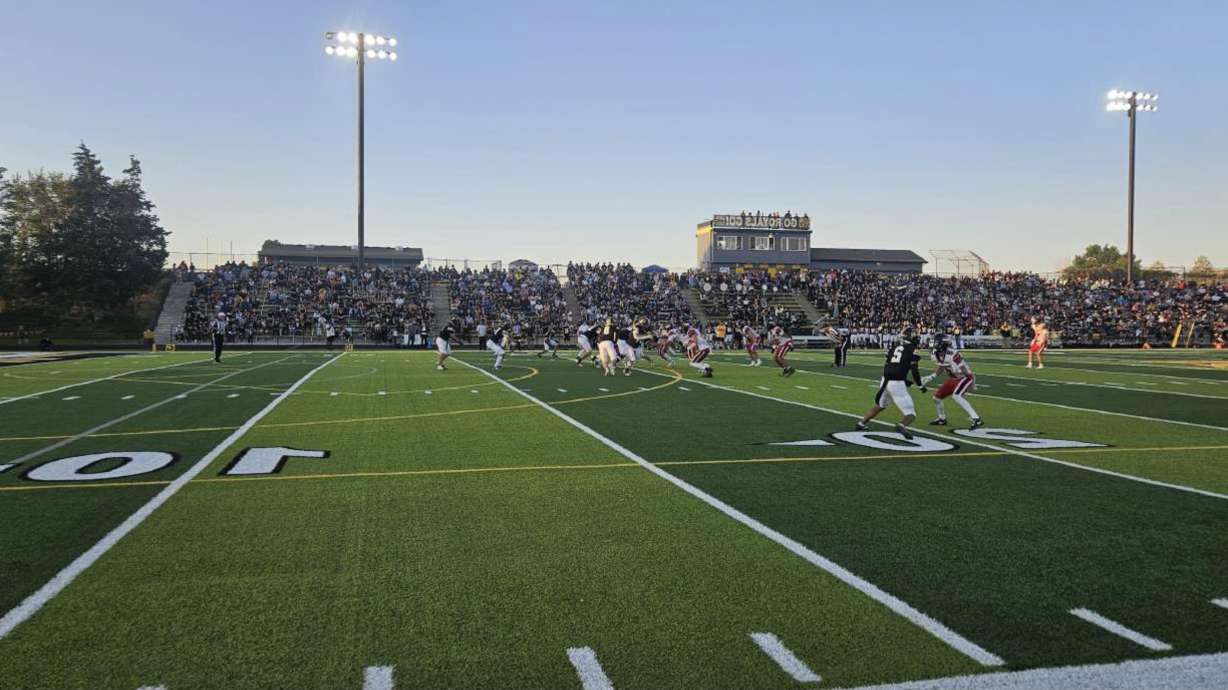 Roy High and Weber High School's football teams face off at Roy High School on Friday, Aug. 30, 2024.