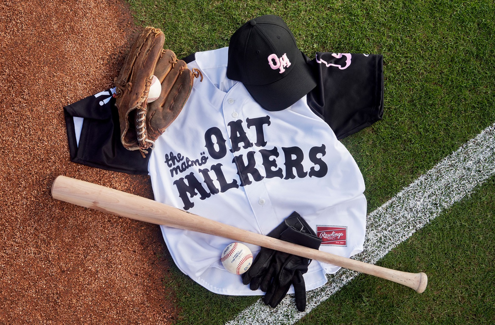 A photo of the Malmö Oat Milkers uniform every minor league team will have worn once this season. The Salt Lake Bees will play as the Oat Milkers on Tuesday.