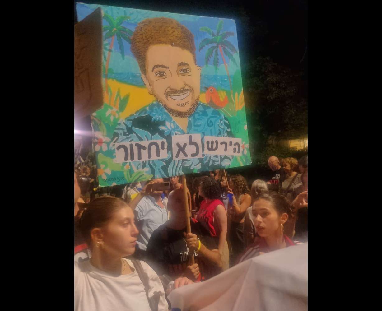 Protests broke out across Israel on Sunday following news the hostages were killed.