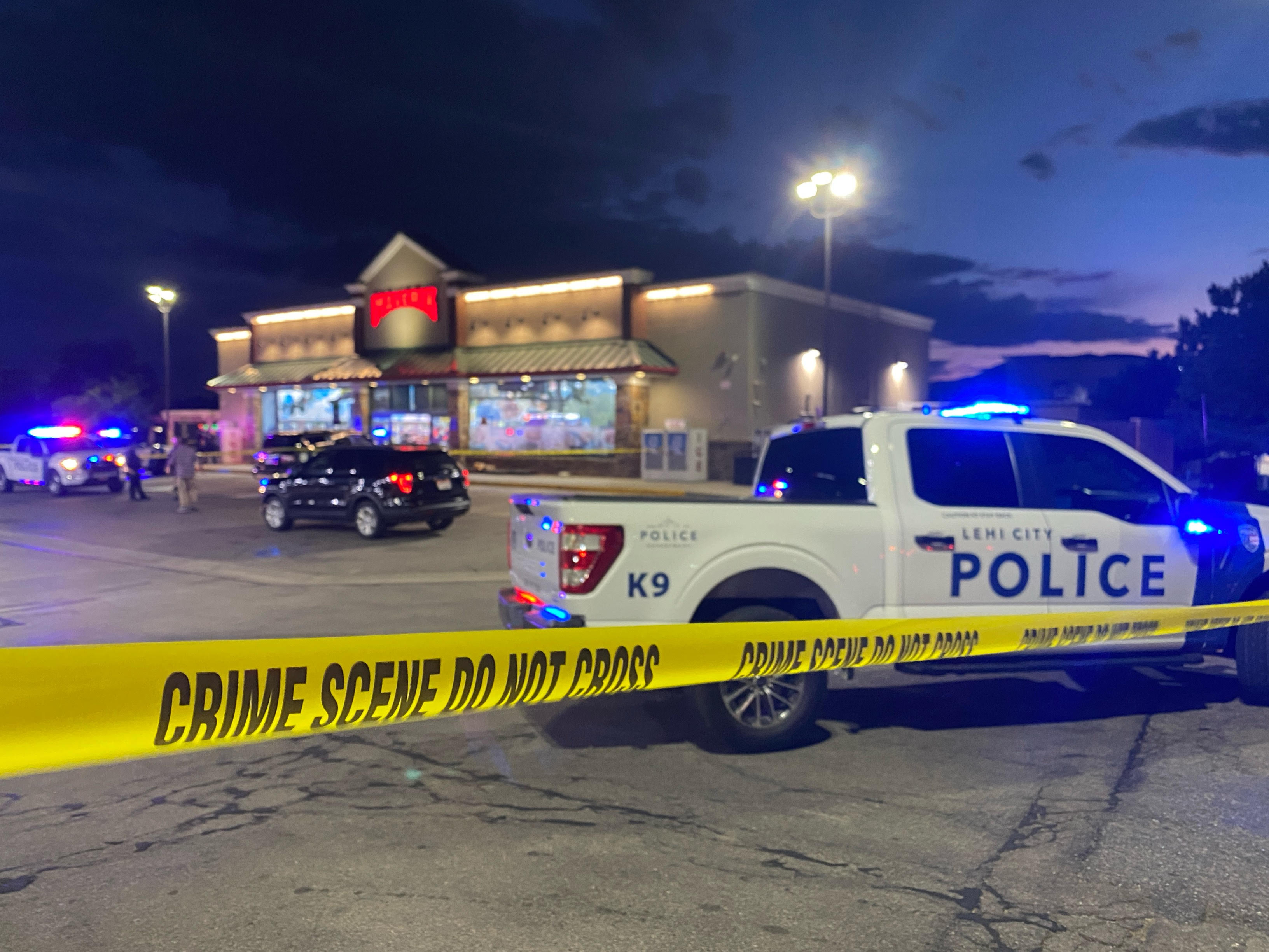 Police respond to a shooting in Lehi Monday night, where a boy was taken to the hospital in extremely critical condition. The boy died on Tuesday, police said.