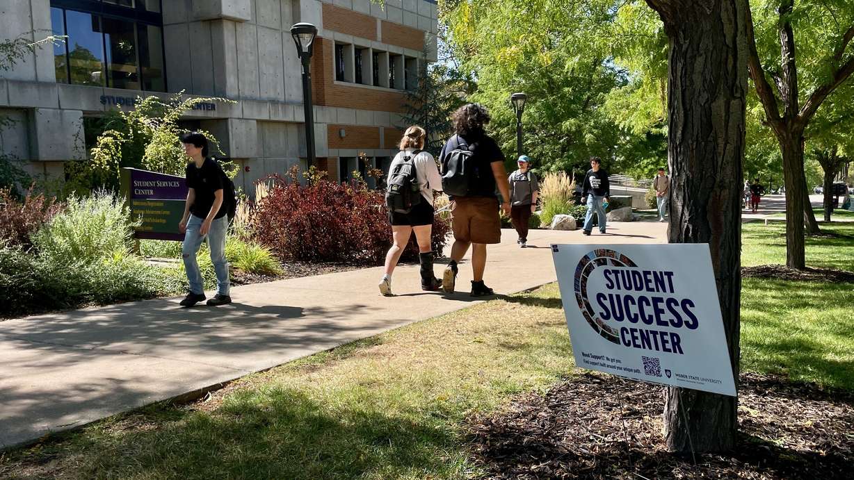 The Weber State University campus in Ogden, photographed Tuesday.