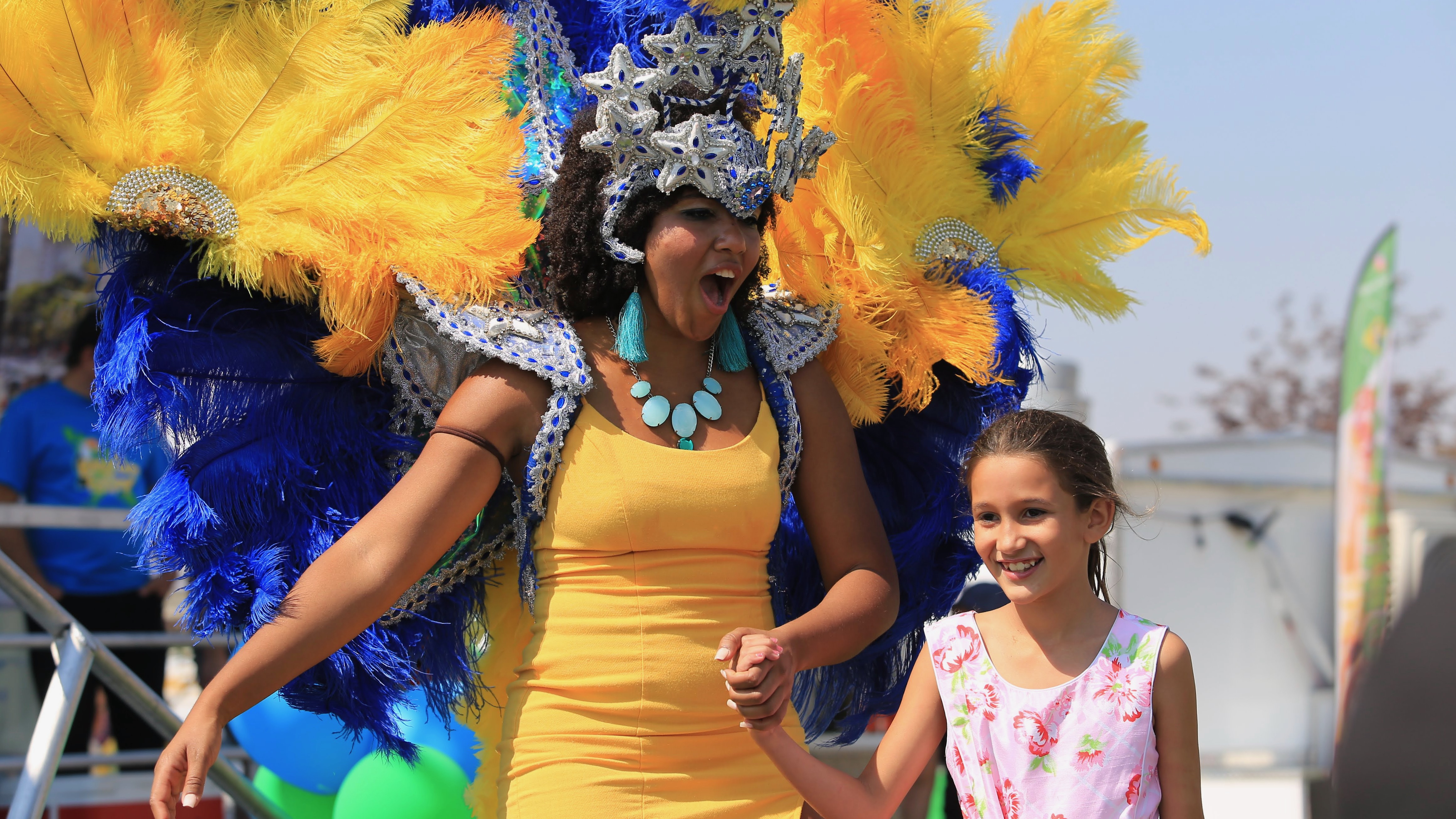 A pair of participants in the samba parade at the Utah Brazilian Festival in Orem on Sept. 10, 2022. This year's event is Saturday.