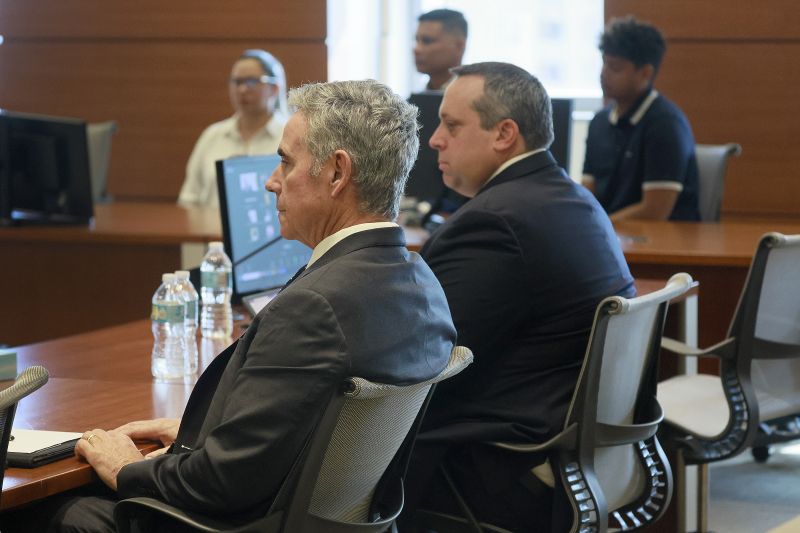 Tom Hoyer listens to testimony in court on Thursday Broward County, Fla. Tom Hoyer's son Luke was killed in the mass shooting at Marjory Stoneman Douglas High School on Valentine's Day 2018.