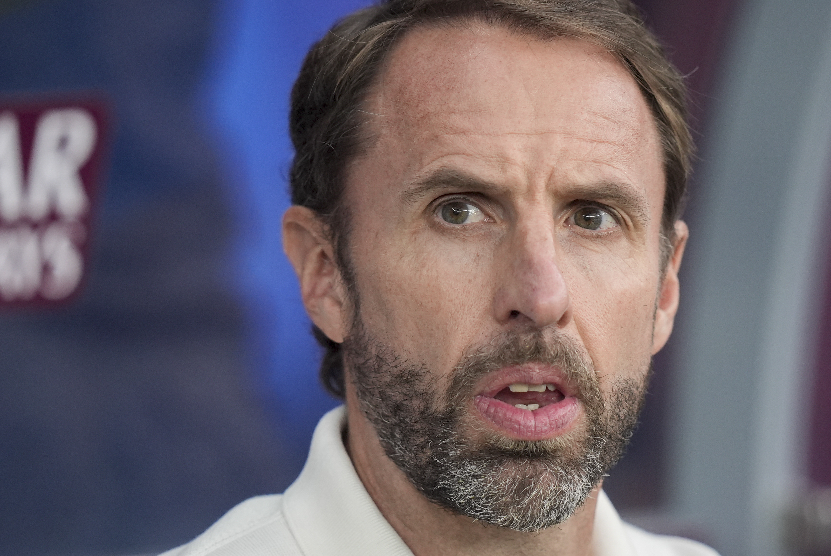FILE - England's then-manager Gareth Southgate looks on during the final match between Spain and England at the Euro 2024 soccer tournament in Berlin, Germany, Sunday, July 14, 2024.