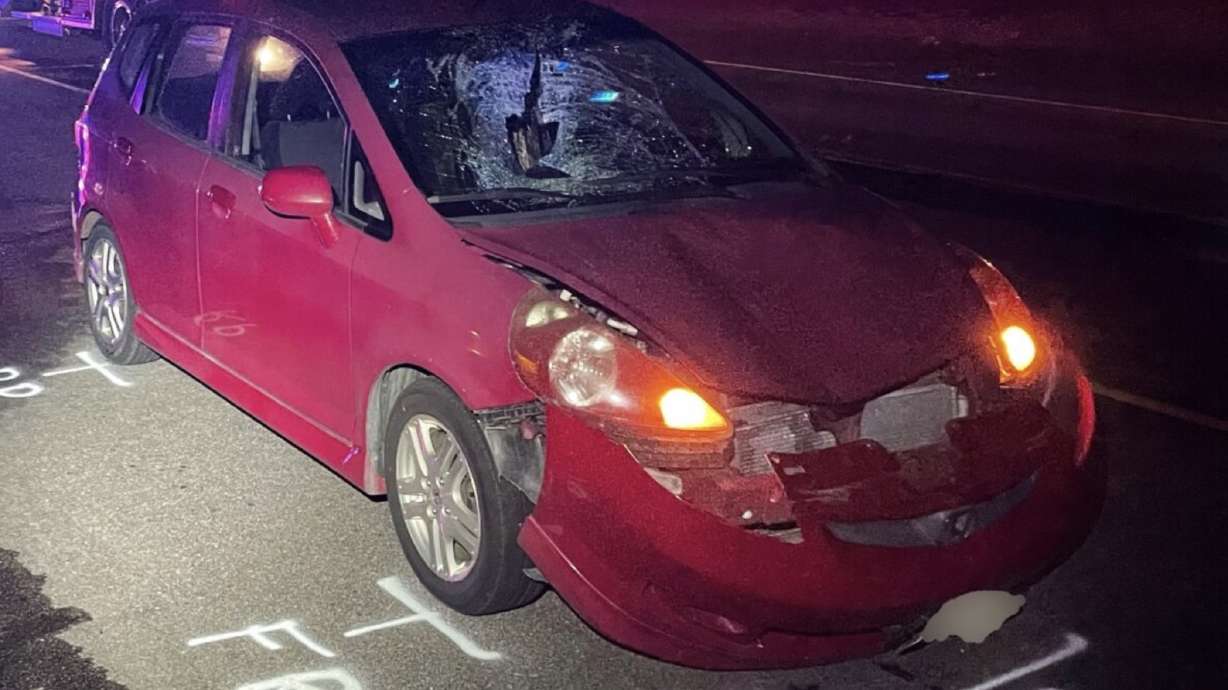 A woman died after being struck while in the northbound lane on U.S. 191 outside of Moab.