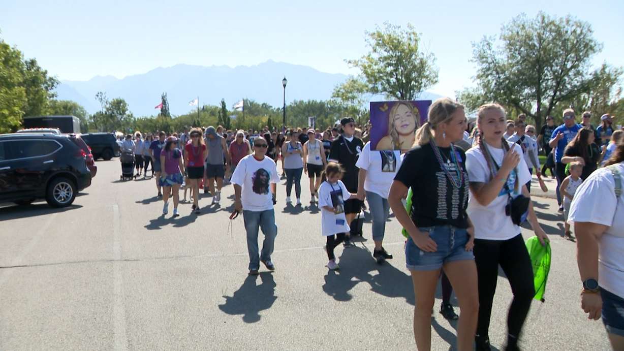 Roughly 4,000 people attended the Out of the Darkness Walk on Saturday in West Jordan. The event was organized as a way to bring the topic of suicide to light.