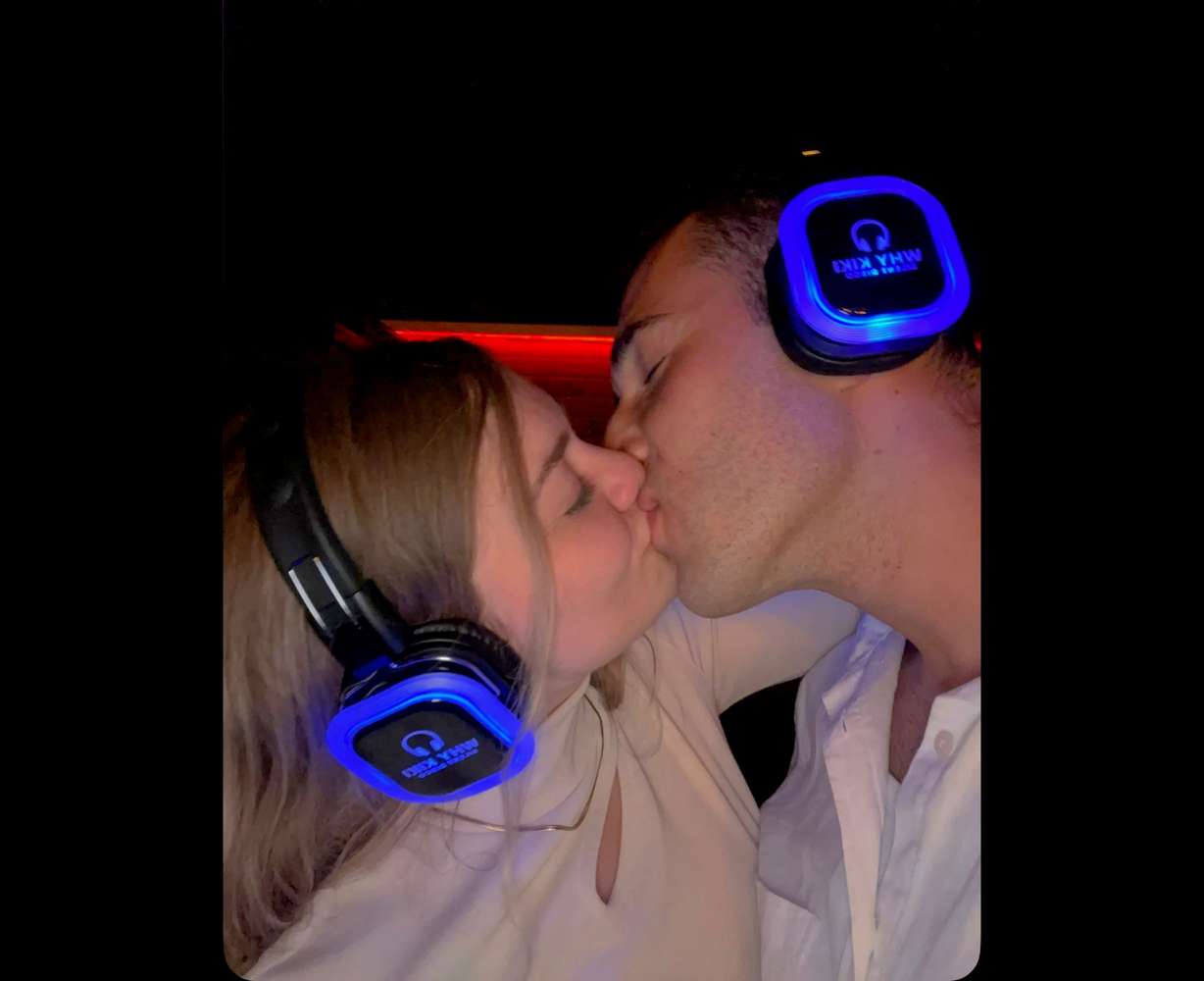 Brittany Bagdasarov met her husband Arman at a silent disco. Brittany and Arman have been married for four months, and a priority in their marriage is physical and mental health.