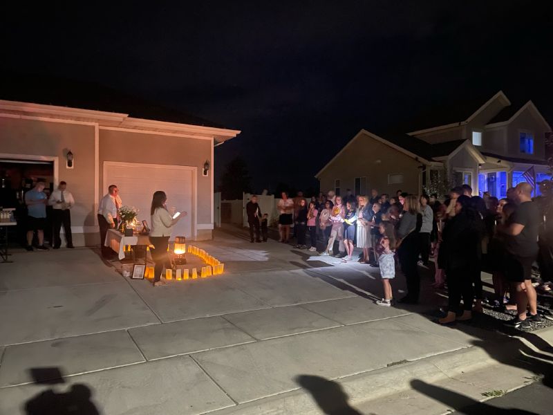 People at the vigil Sunday in West Haven sang a hymn, said prayers in Spanish and English, and talked about the sorrow that comes after a tragedy like this one.