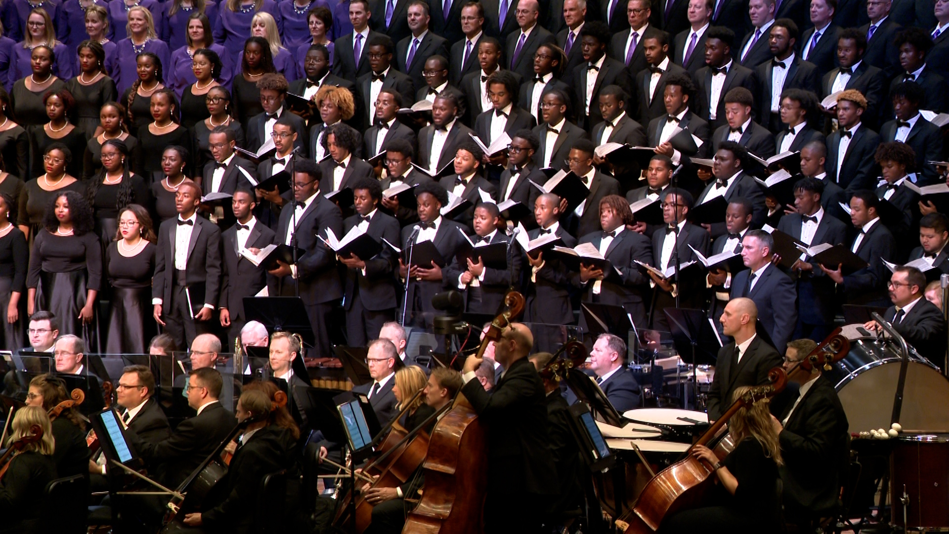 The Tabernacle Choir at Temple Square shared the stage Monday evening with two historically Black colleges in Atlanta.