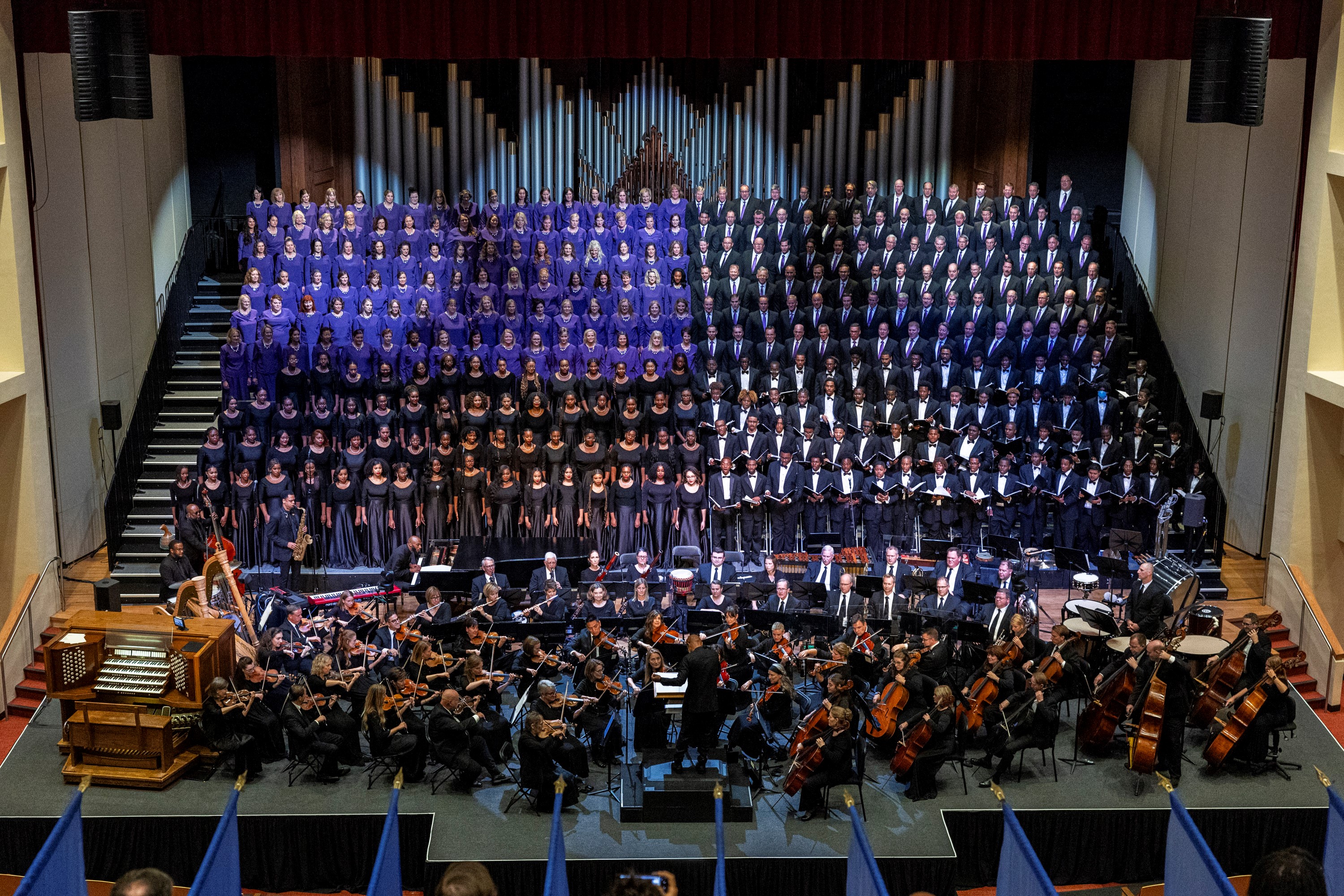 The Tabernacle Choir at Temple Square shared the stage Monday evening with two historically Black colleges in Atlanta.