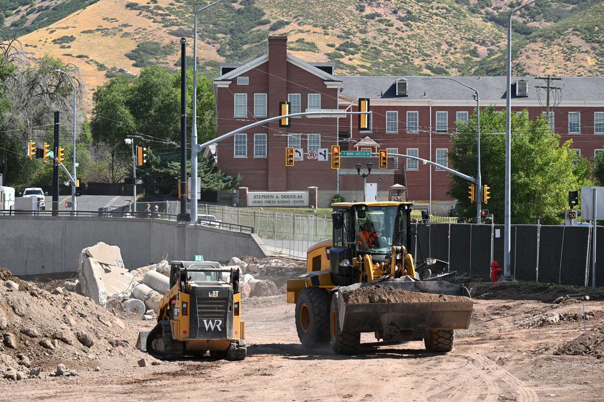 Work is underway on planned infrastructure improvements and site preparation for a new student housing project on the University of Utah campus in Salt Lake City on Tuesday. The University Trustees voted to enter a public-private partnership to develop a 1,450-bed facility at the site.