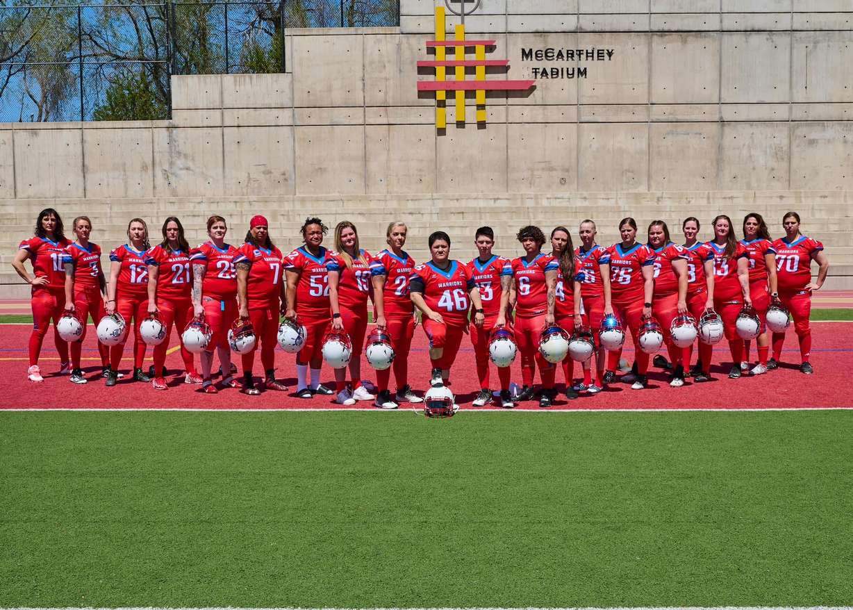 This undated photo shows a lineup of the Wasatch Warriors.