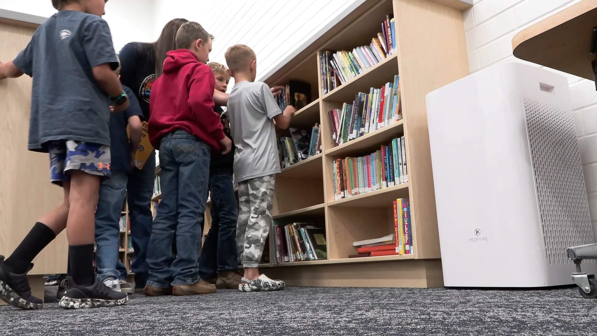 Back to school means back to lessons for students at Mona Elementary in Juab County, who were able to see their new library for the first time.