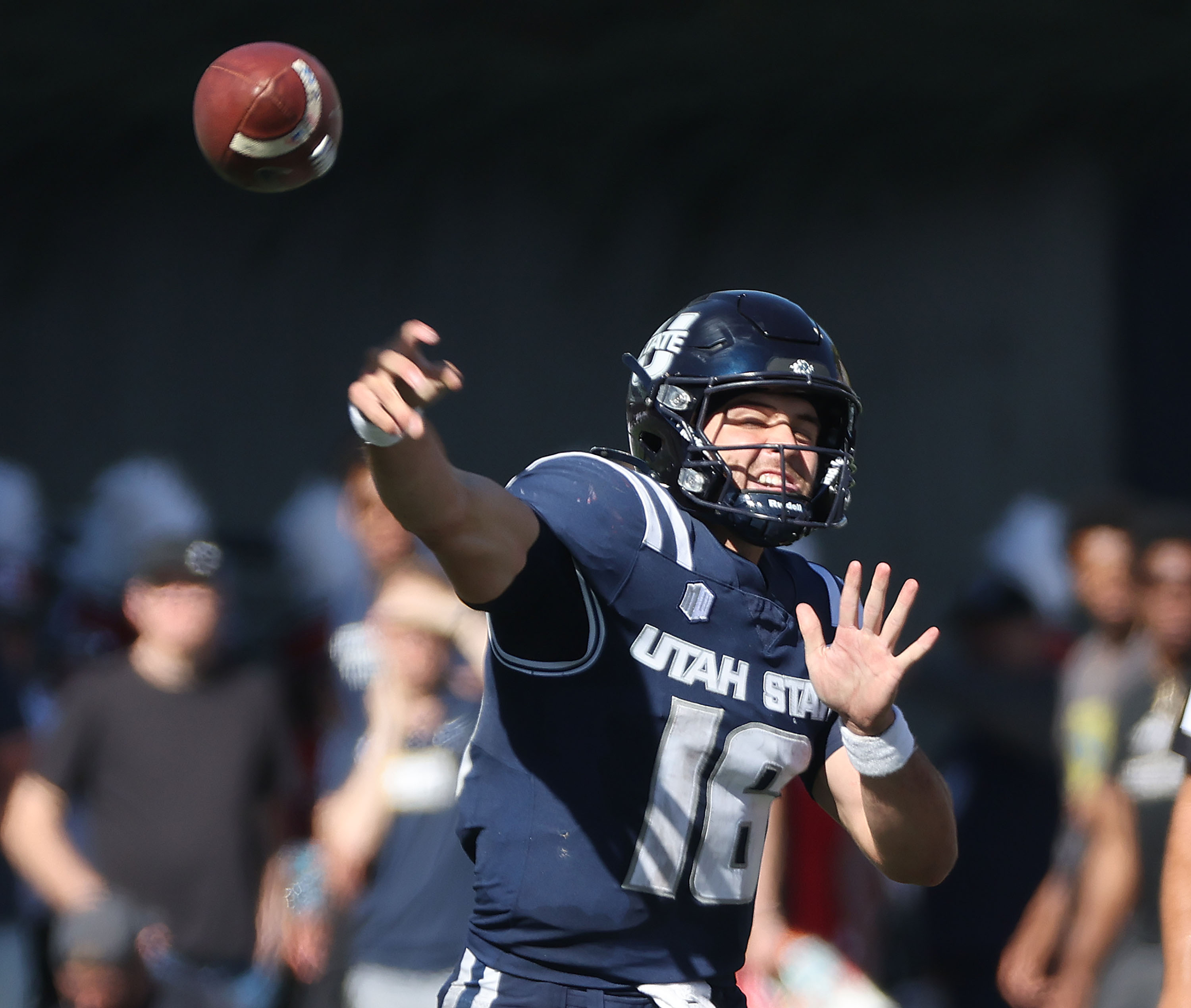 Bryson Barnes accounts for 323 yards, 4 TDs to lead Utah State over San Diego State 41-20