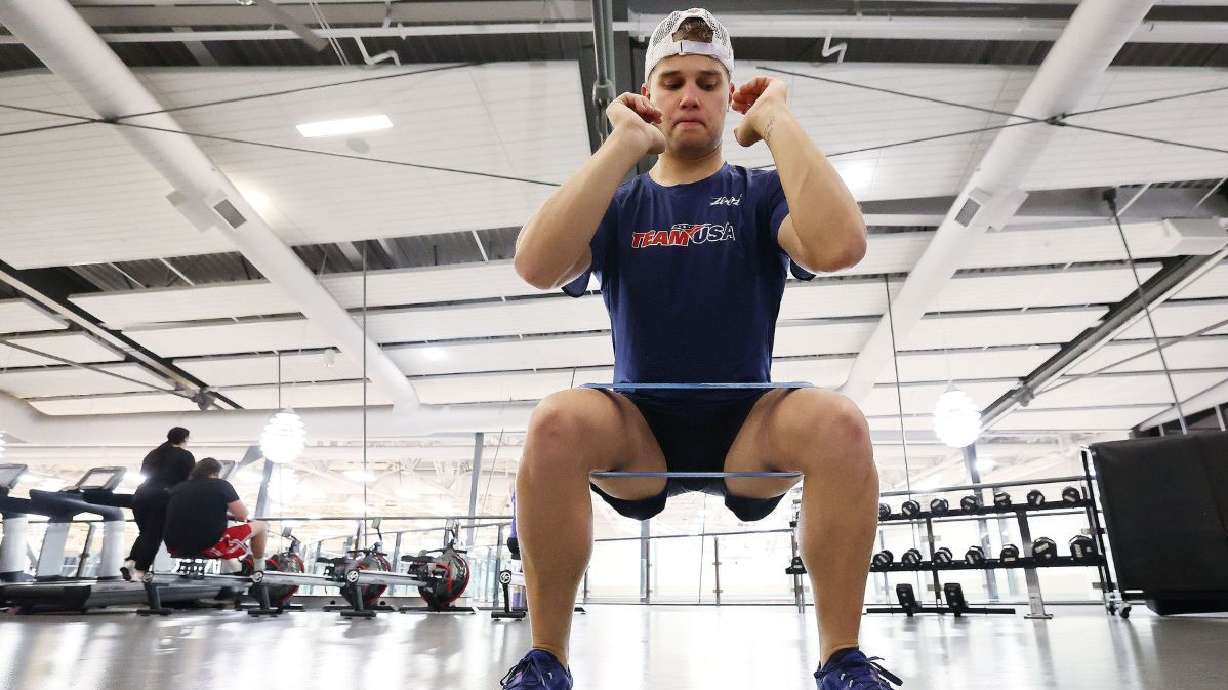 Alex Gilson works out at the Provo Recreation Center in Provo on Tuesday as he trains for an upcoming triathlon. Every athlete's body reacts differently to the world's most popular psychoactive drug — caffeine.
