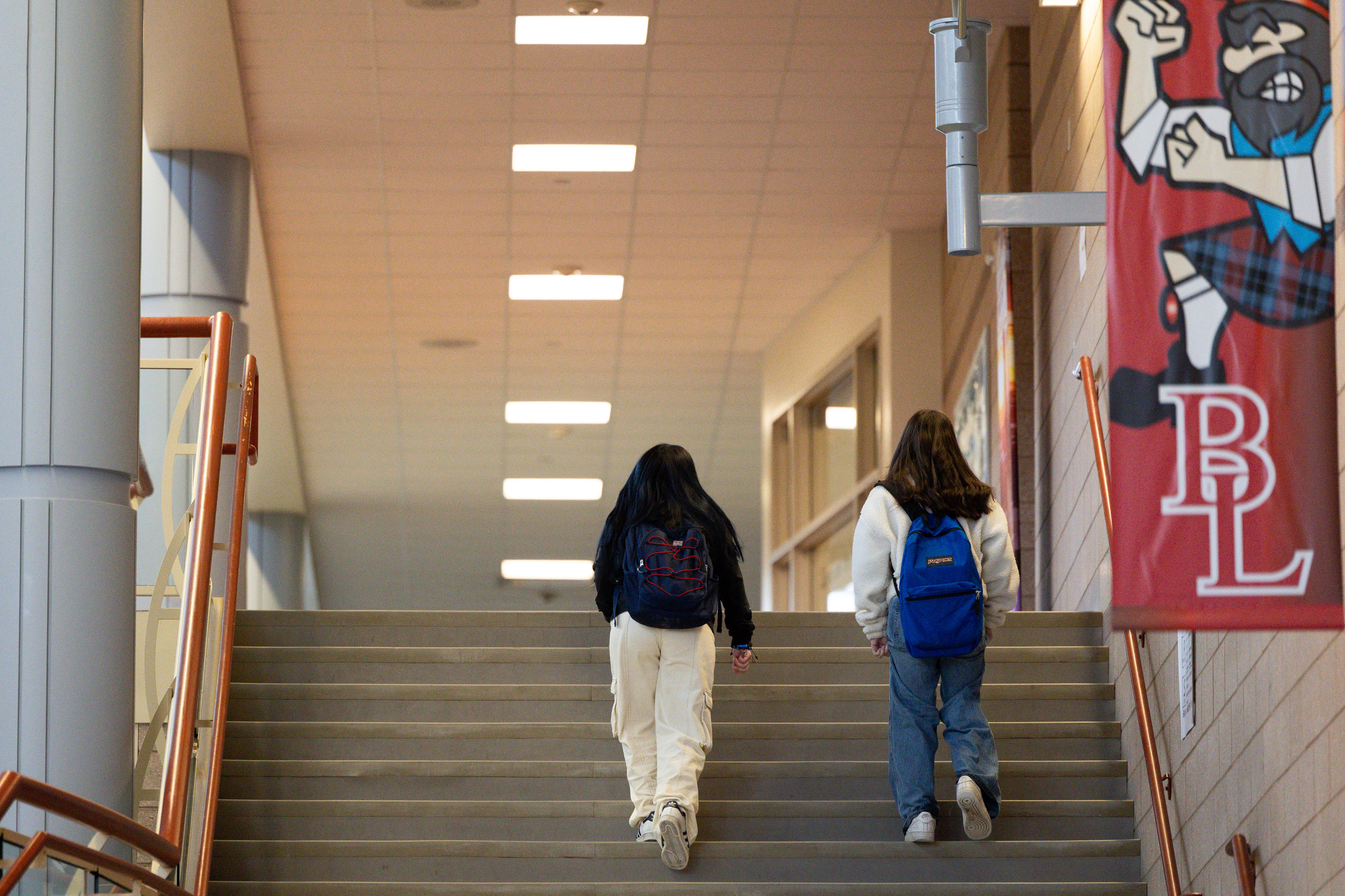 Students walk to class at Ben Lomond High School in Ogden on Feb. 7. Amendment B proposes to increase the cap on distributions from Utah's Permanent State School Fund from 4% to 5%.