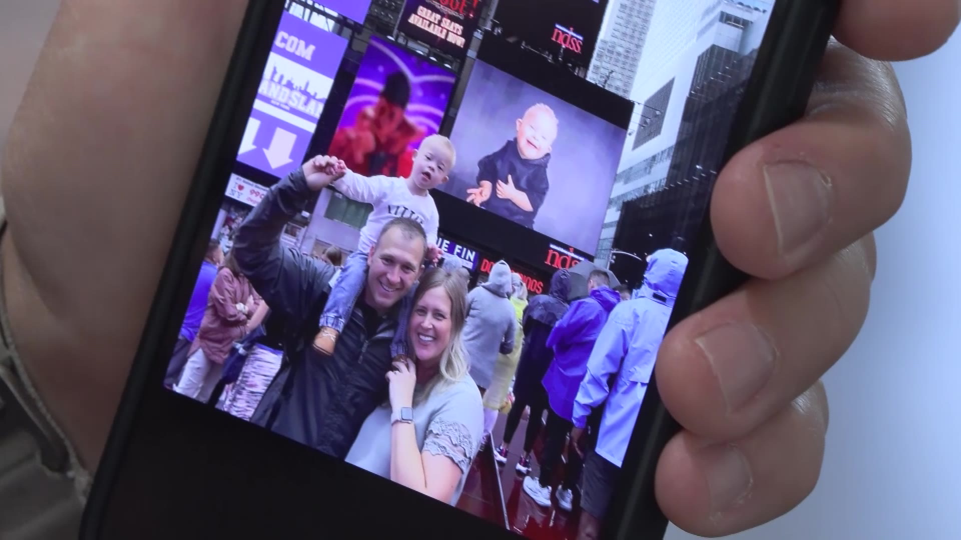 Ian Schreyer of Midway traveled with his parents to the Big Apple to watch his picture displayed in Times Square.