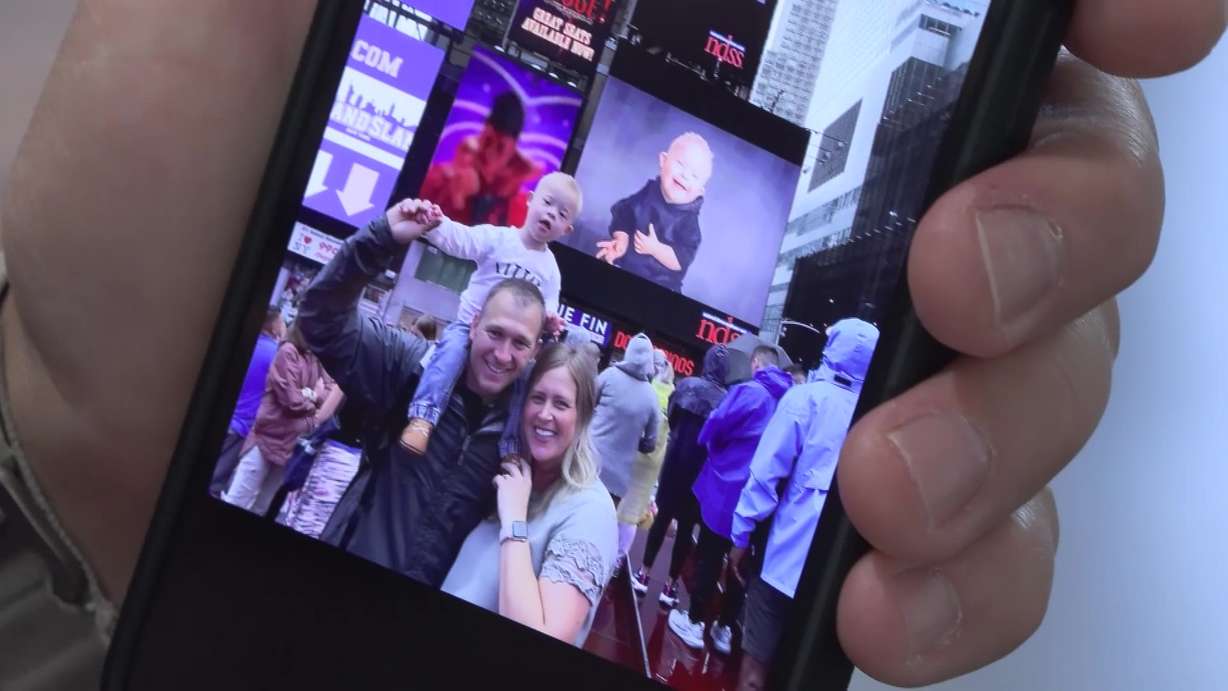 Ian Schreyer of Midway traveled with his parents to the Big Apple to watch his picture displayed in Times Square.