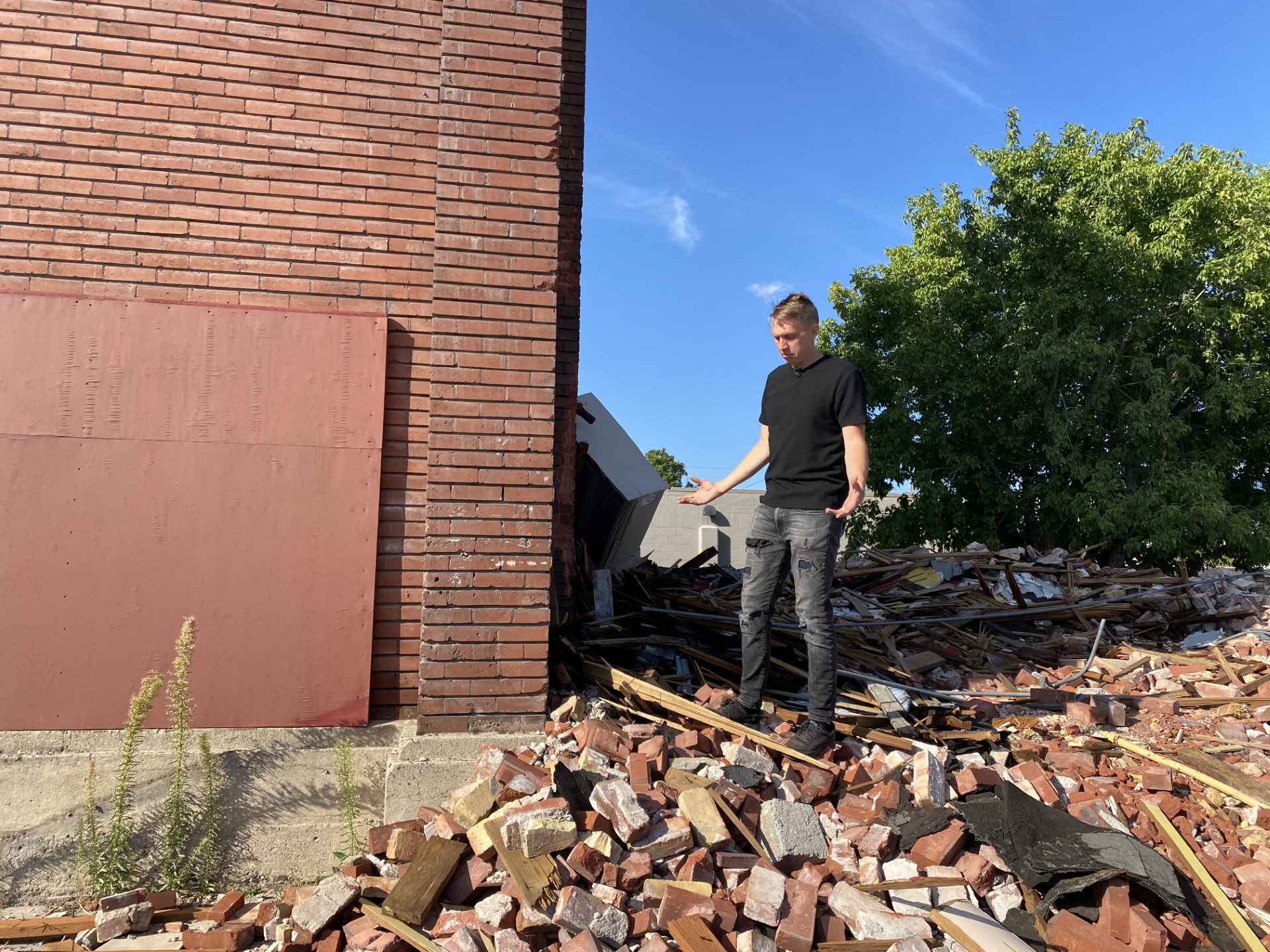 Skyler Baird, the new owner of the historic Fifth Ward meetinghouse property, on Wednesday outlined a new plan for the structure.