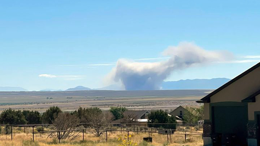 Loud booms were heard on Thursday, Sept. 19, along the Wasatch Front. Melissa Nielson took this picture from Stockton that looks like an explosion from the area of the Tooele Army Depot.