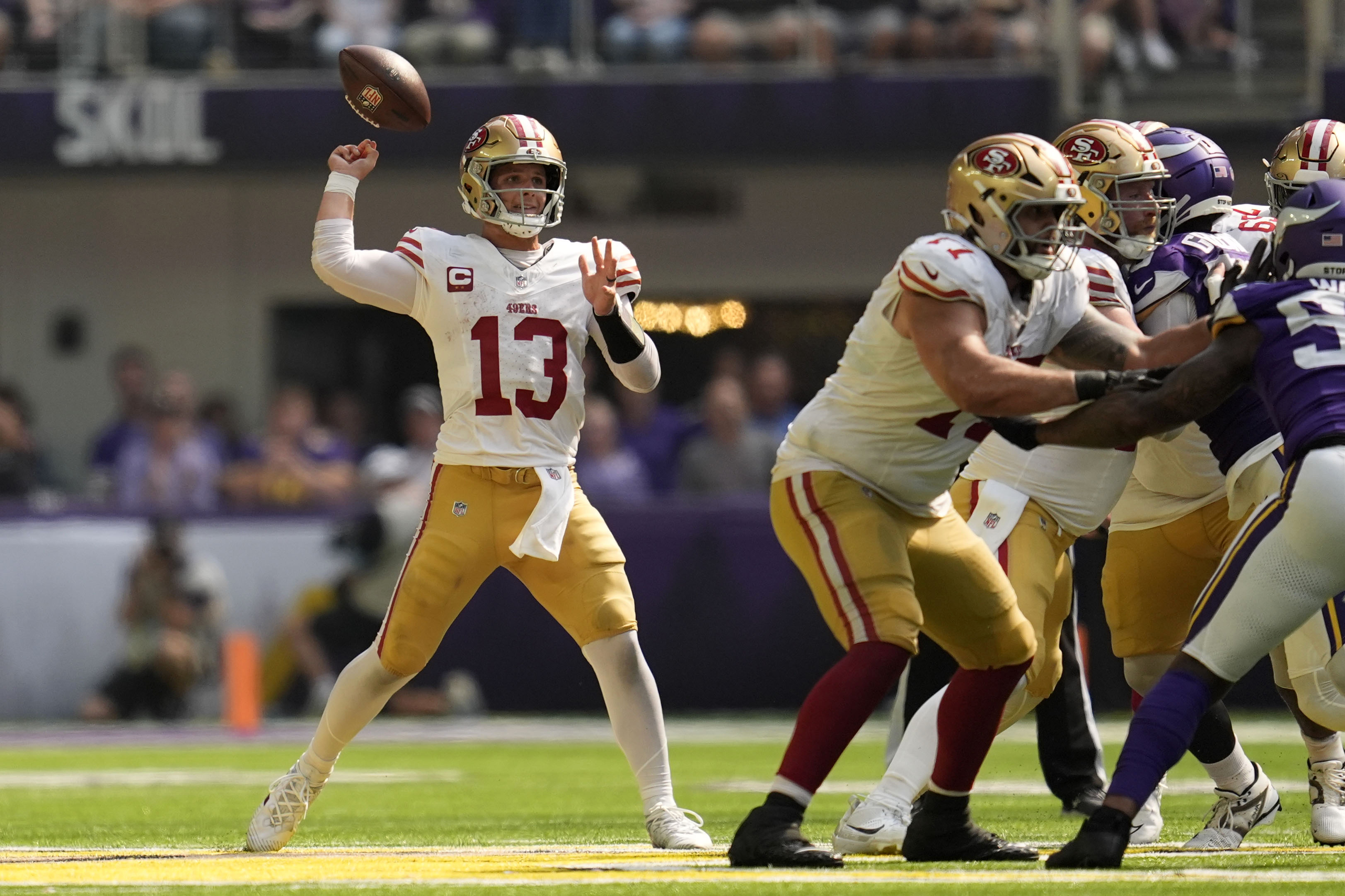 Big stars are missing from both teams due to injury for the latest meeting in the Rams-49ers rivalry