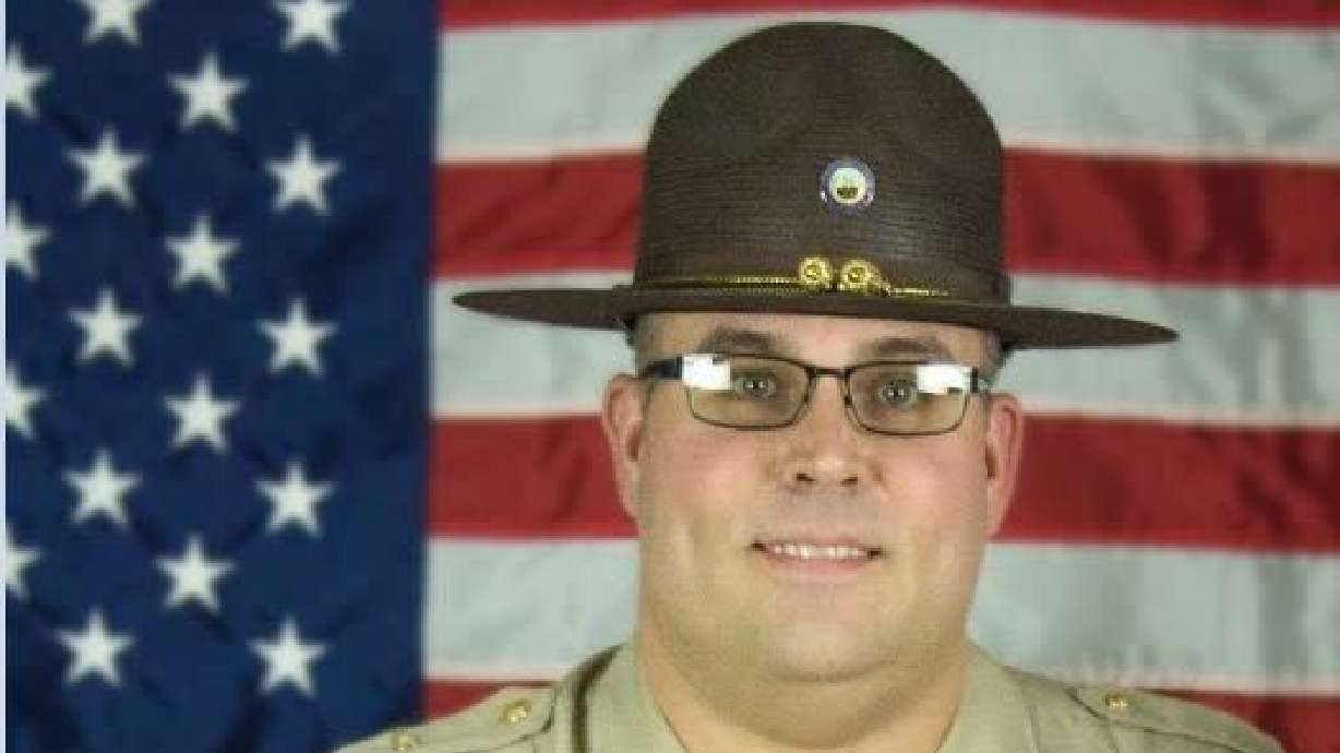 Letcher County Sheriff Shawn M. Stines, seen in an undated photo, turned himself in after a fatal shooting of a judge at a courthouse, authorities said.