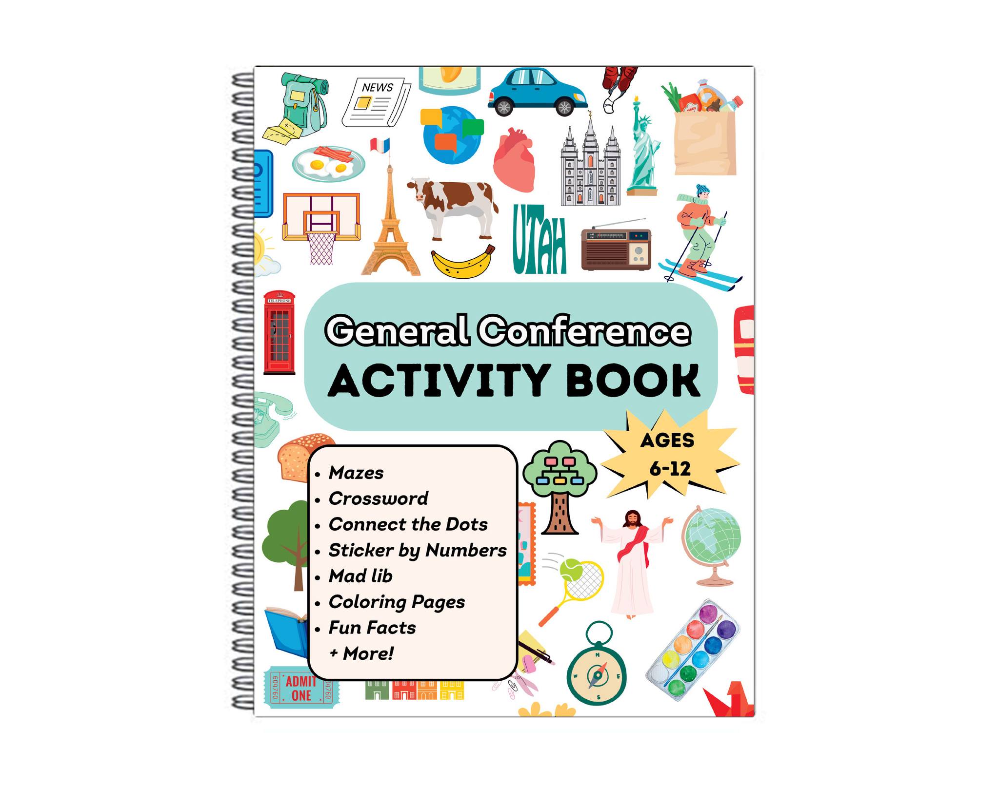 General Conference activity books can help children stay involved while listening to talks