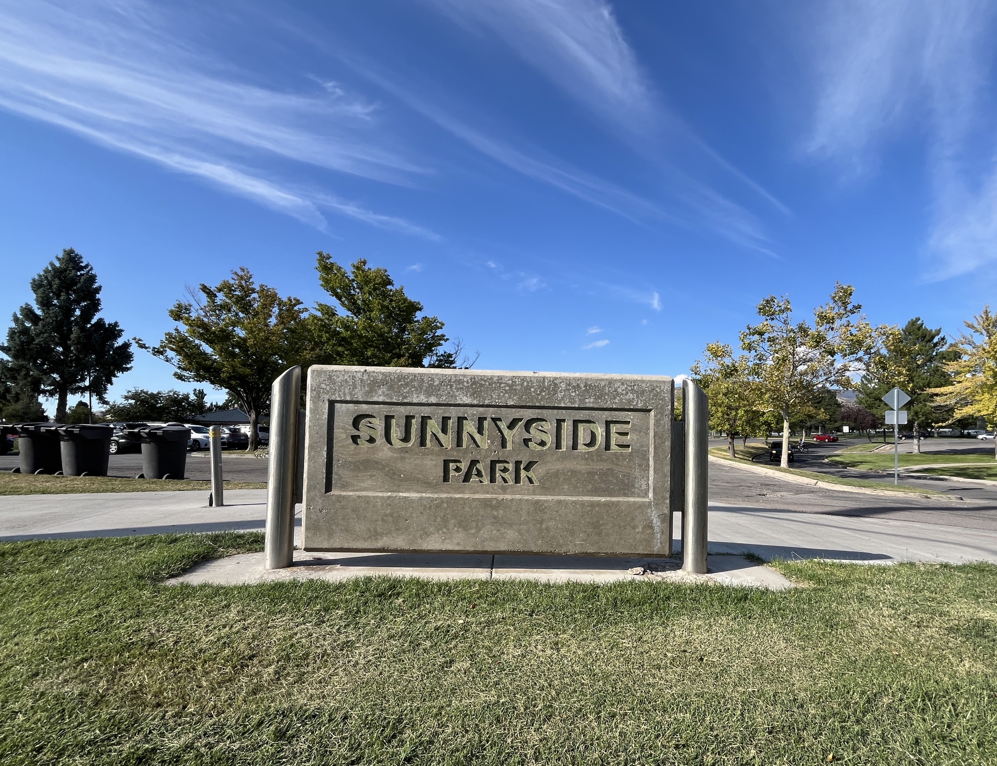 An entrance sign to Sunnyside Park in Salt Lake City on Wednesday. Sunnyside Park is in line for upgrades after the city was given new money from the University of Utah. 