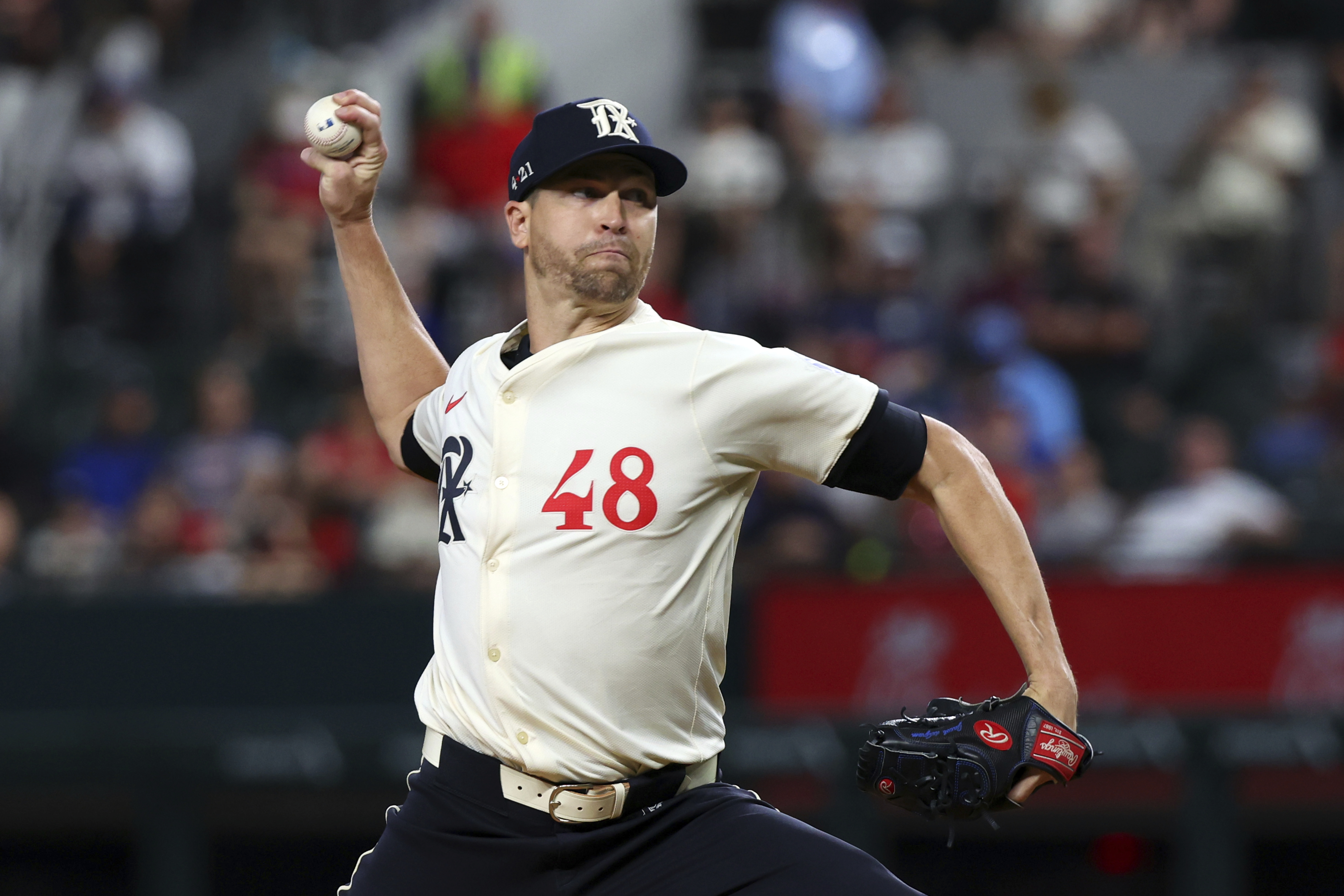 Jacob deGrom strikes out 5 in first Rangers home start since April 2023