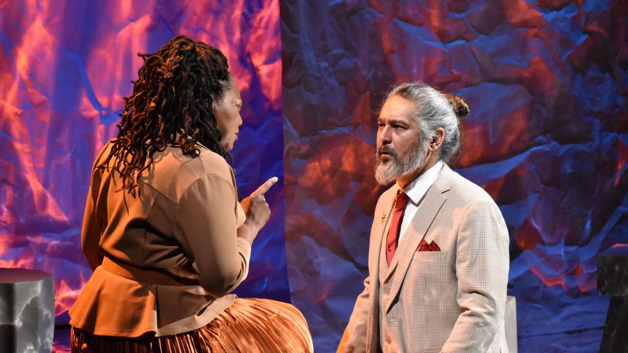 Actors Yolanda Stange and Bobby Cody in "Bitter Lemon" by Melissa Leilani Larson at the Plan-B Theatre Company in Salt Lake City in April. Larson hopes "Little Piece of You," which she also helped write, will shine a light on the talent and creativity in the Utah theater scene.