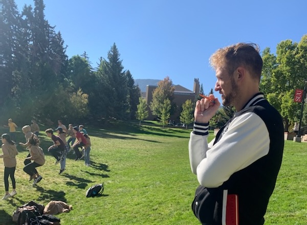 Hillcrest High School theater teacher Joshua Long runs a rehearsal. Long is the director of the Utah musical "Little Piece of You," which will be performed in London next month.