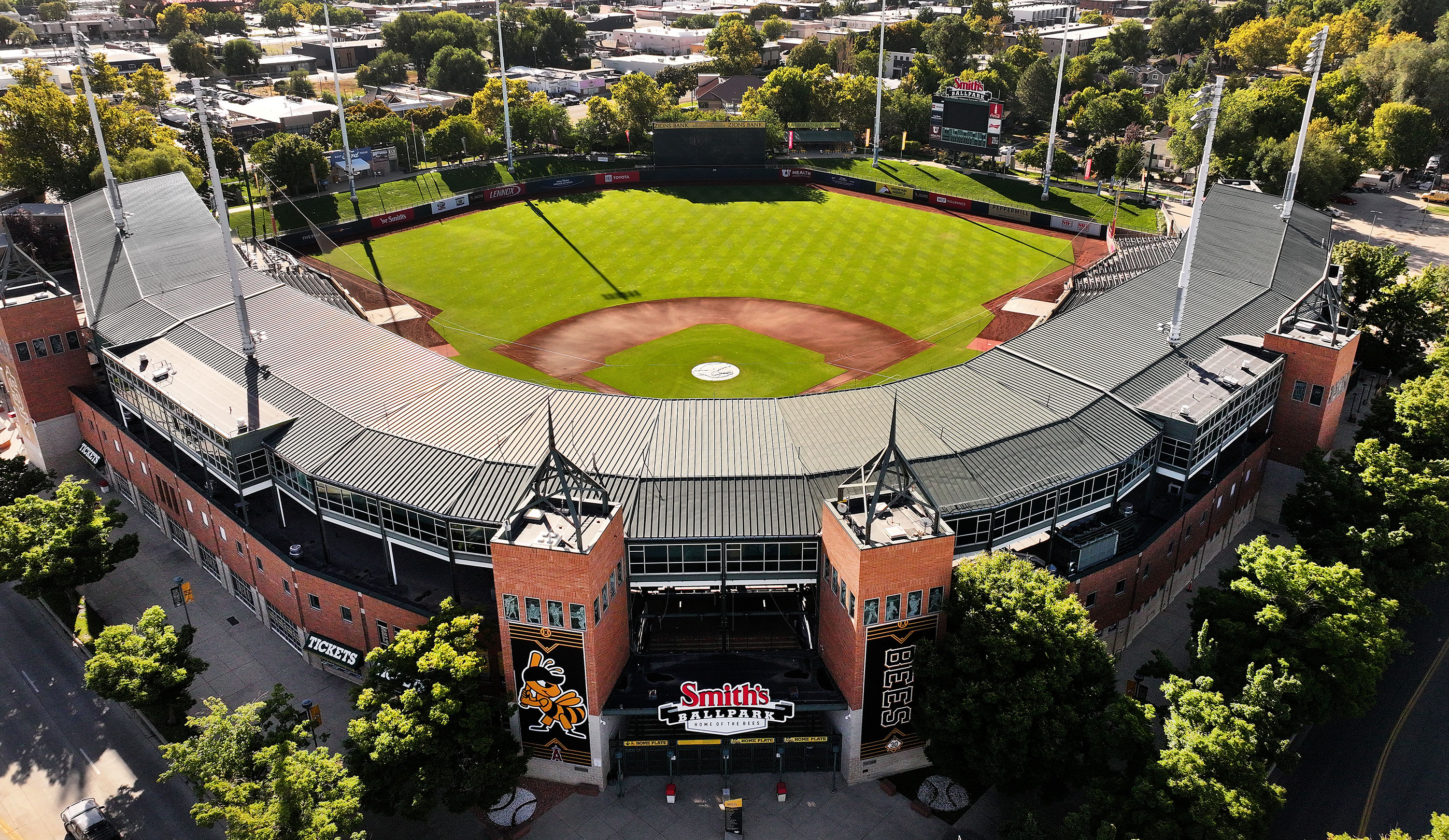Smith's Ballpark in Salt Lake City is pictured on Sept. 20, 2024. Salt Lake City is beginning work to figure out "interim" uses for the stadium before a long-term project begins as early as next year.