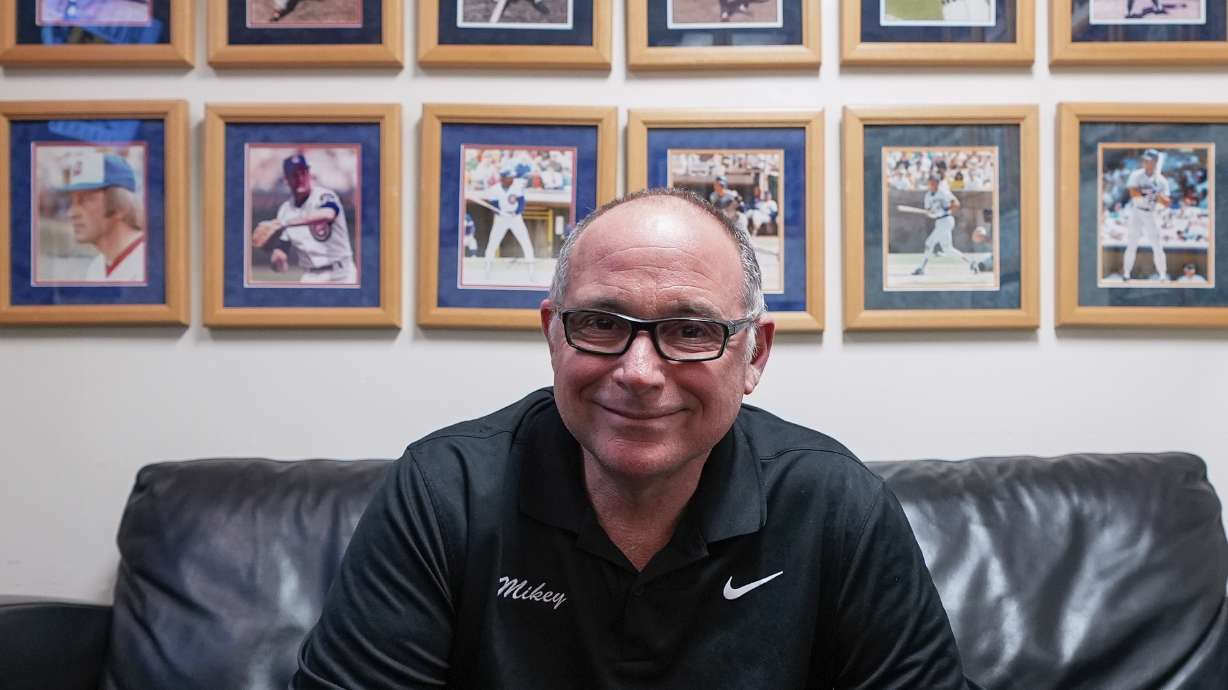 Mikey Thalblum, visiting clubhouse manager, is photographed inside his office at Oakland Coliseum, Wednesday, May 22, 2024, in Oakland, Calif.