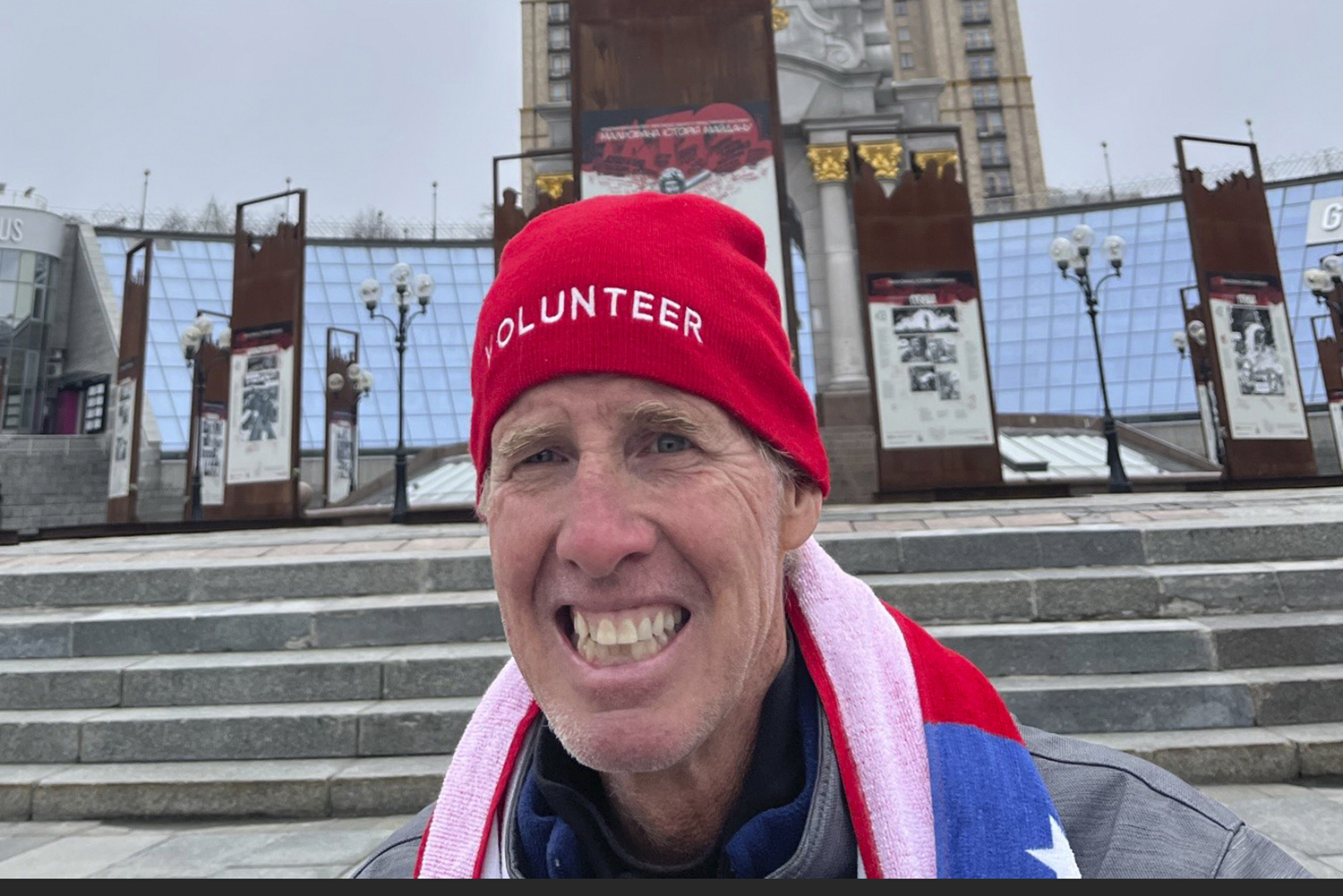 Ryan Routh's son has been arrested on charges of possessing child sexual abuse images. Ryan Routh, seen here in Maidan, Ukraine, on April 10, is a suspect in the apparent assassination attempt of former President Donald Trump.