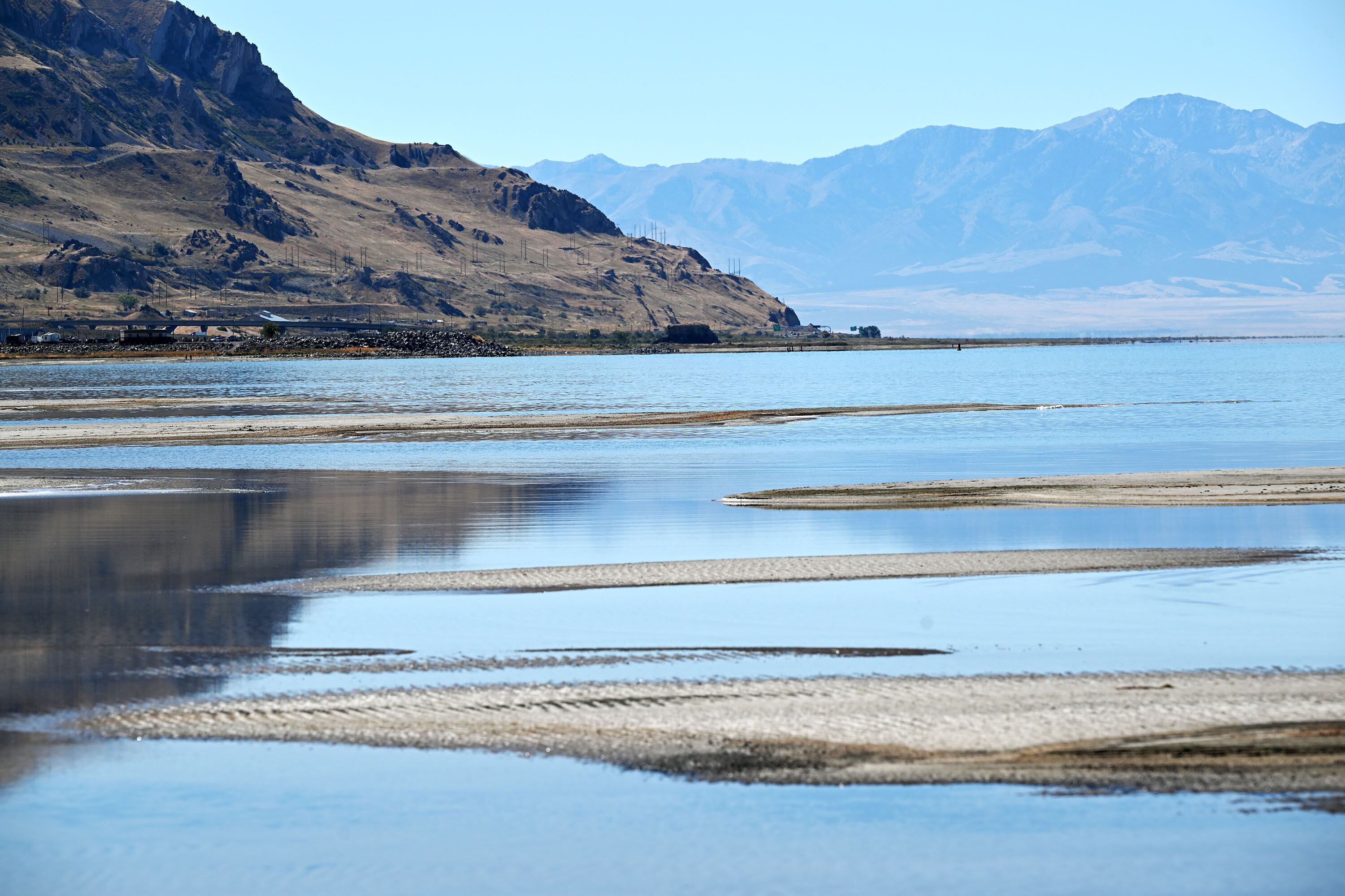 The shoreline of the Great Salt Lake near Magna on Tuesday.