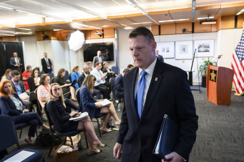 Ronald Rowe Jr., acting director of the U.S. Secret Service, leaves after speaking to journalists at the agency's headquarters in Washington, Sept. 20.