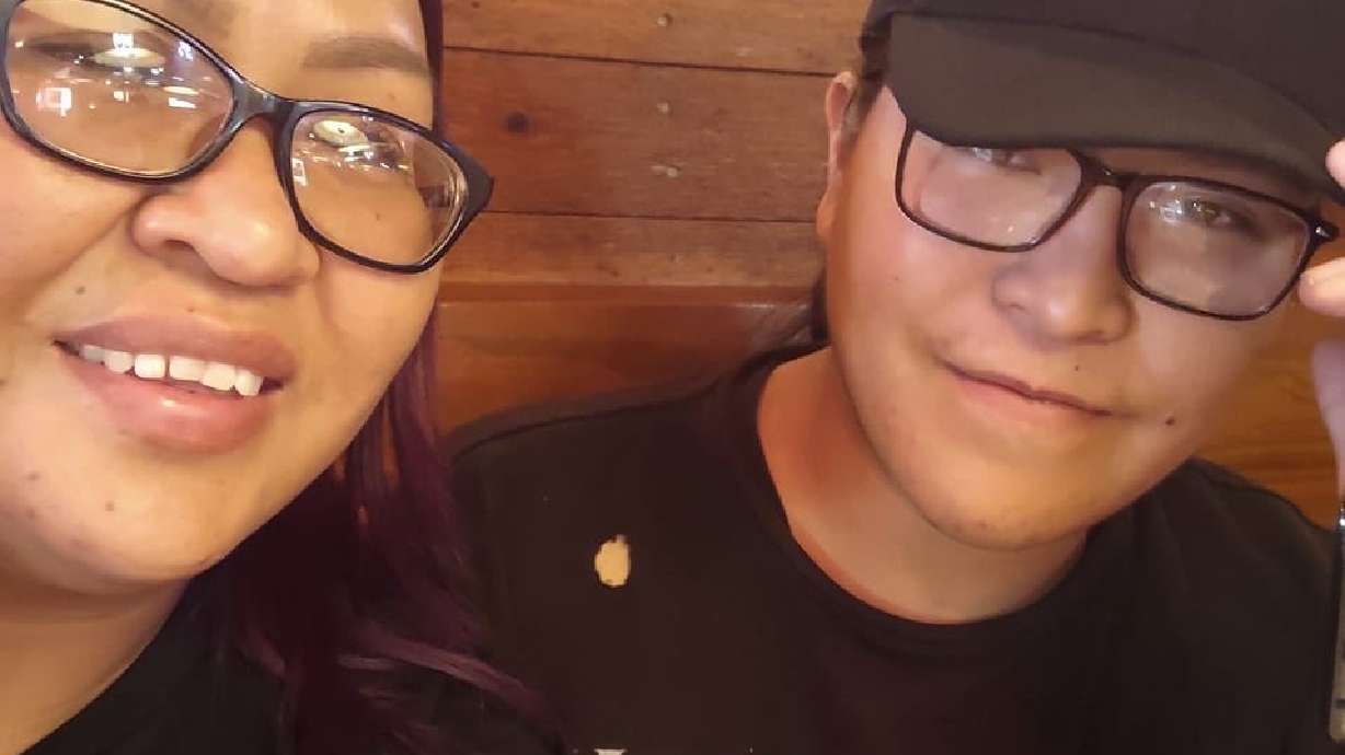 Tyler Belinti with his sister Sheena Belinti.