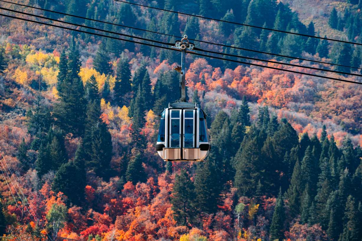 Fall foliage gondola rides at Snowbasin